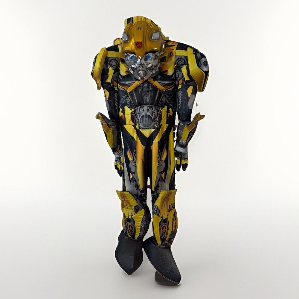 Hasbro Transformers Bumblebee Deluxe Costume Mask Child Medium 7/8 Halloween